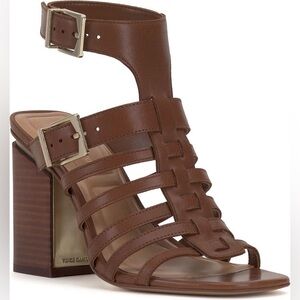 Vince Camuto Hicheny Sandal In Cognac Size 7.5 NWOB